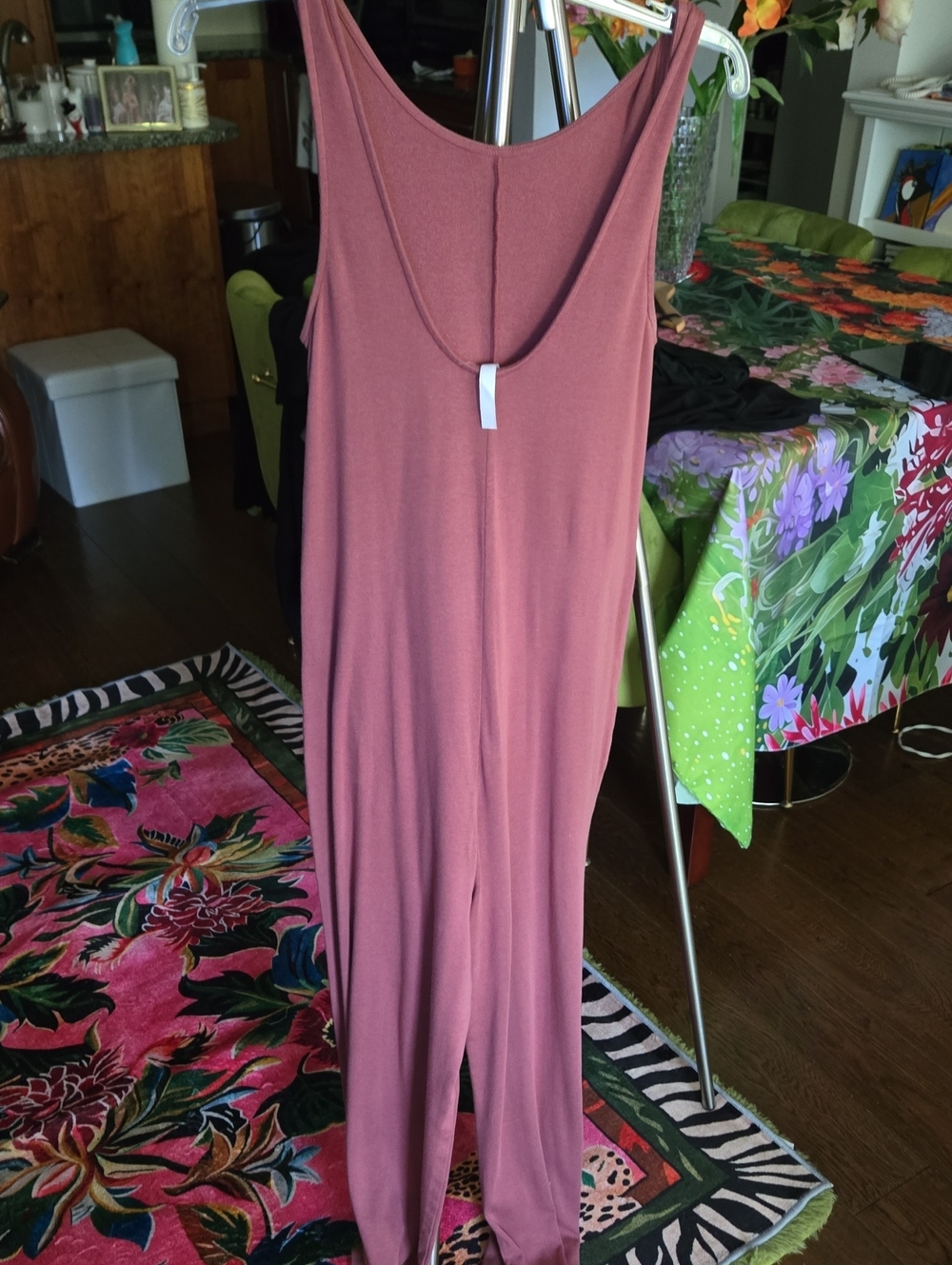 Fabletics Sleeveless Maxi Dress in Dusty Rose